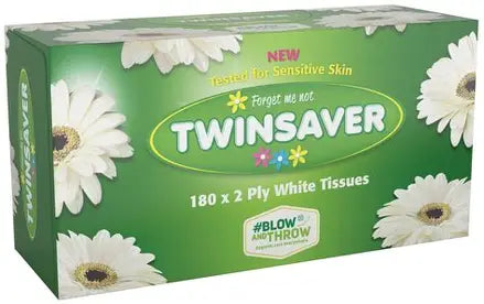 Twin Saver 18082 ply White Tissue Blow & Throw